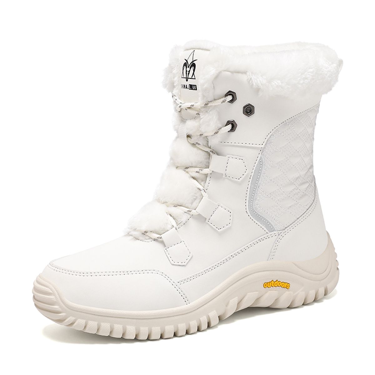 SHANDIAN - Botas Forradas Casual Mujer Negro