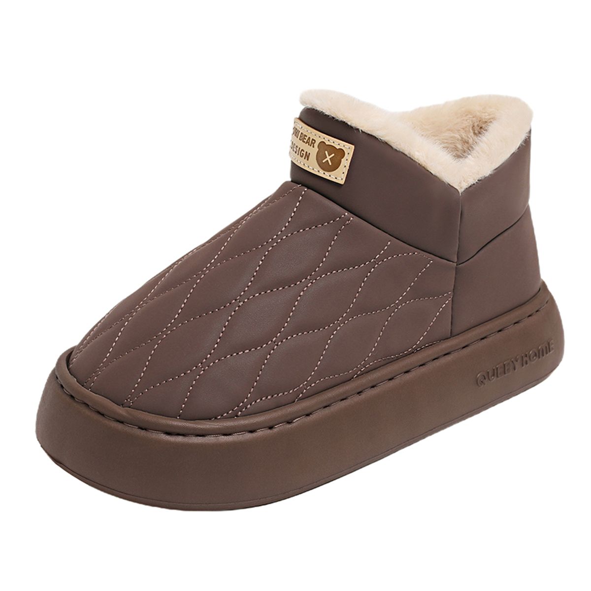 SHANDIAN - Botines Forrados Casual Hombre Negro