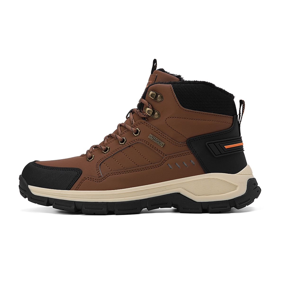 SHANDIAN - Zapatos Forrados Casual Hombre Negro