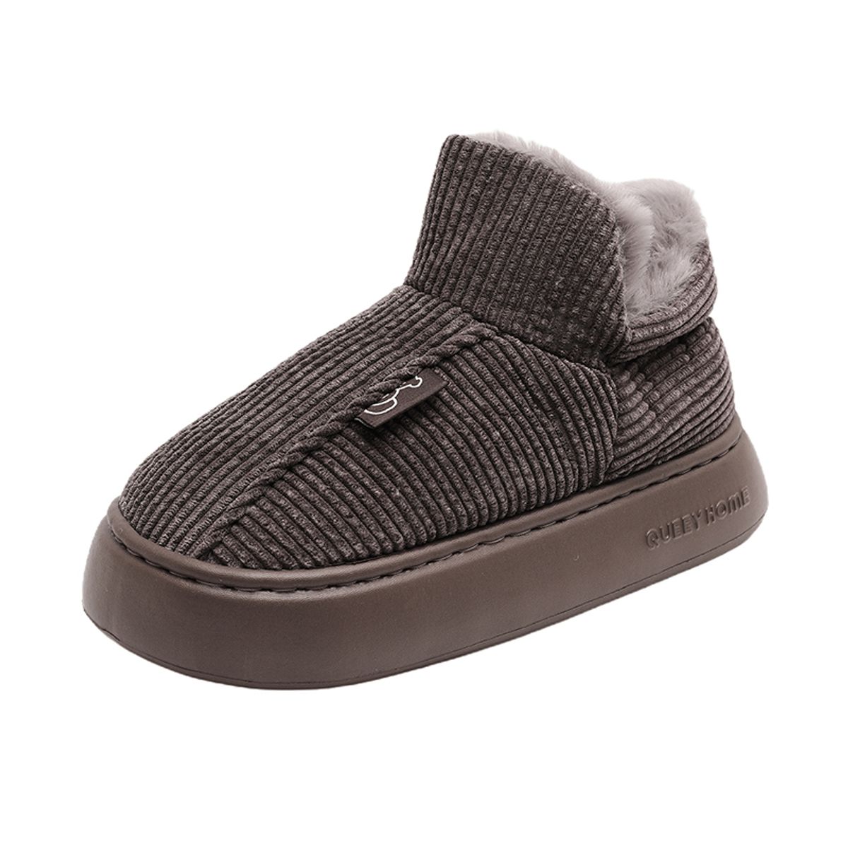 SHANDIAN - zapatos Pantuflas Forradas Hombre Beige