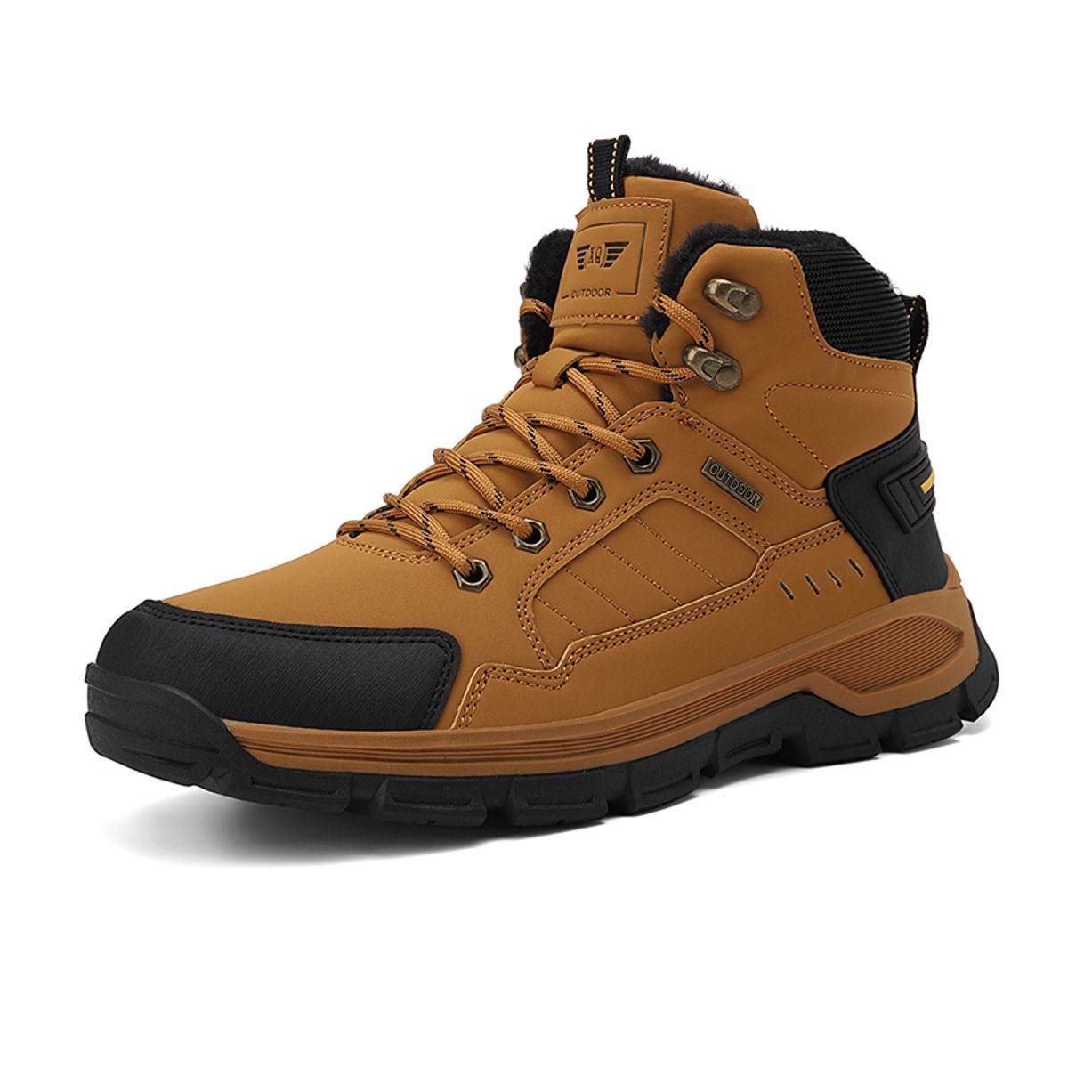 SHANDIAN - Zapatos Forrados Casual Hombre Negro