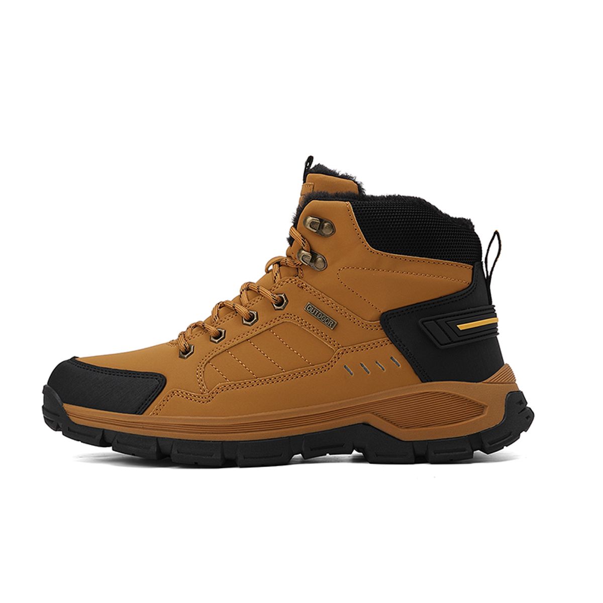 SHANDIAN - Zapatos Forrados Casual Hombre Negro