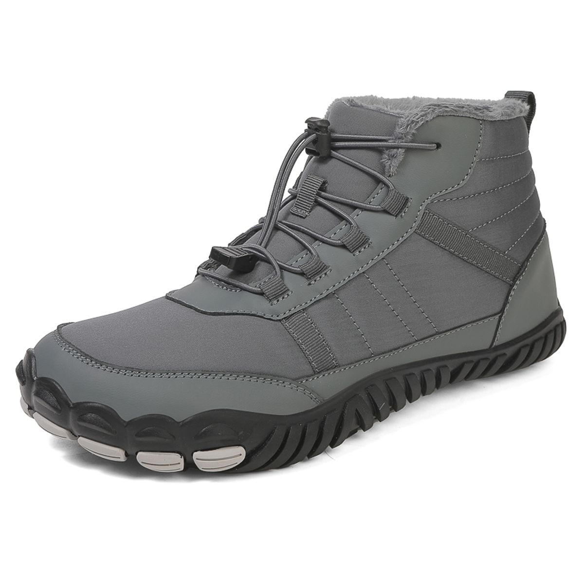 SHANDIAN - botas Outdoor Forrados Mujer Gris