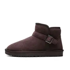 SHANDIAN - Botines Forrados Casual Hombre Negro