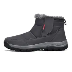 SHANDIAN - Botines Forrados Casual Hombre Negro