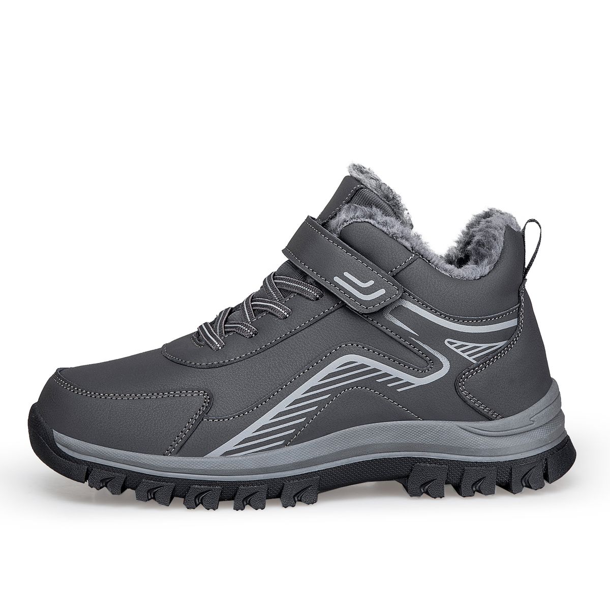 SHANDIAN - zapatos Outdoor Forradas Hombre Negro