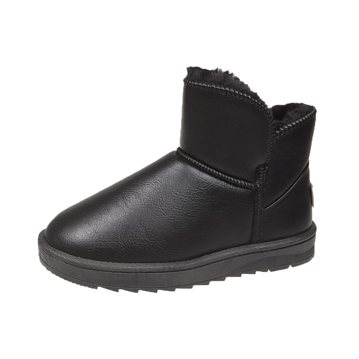 SHANDIAN - botas Forrados Casual  Mujer Negro