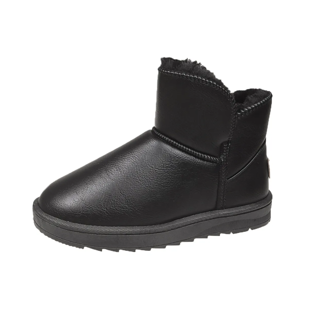 SHANDIAN - botas Forrados Casual  Mujer Negro