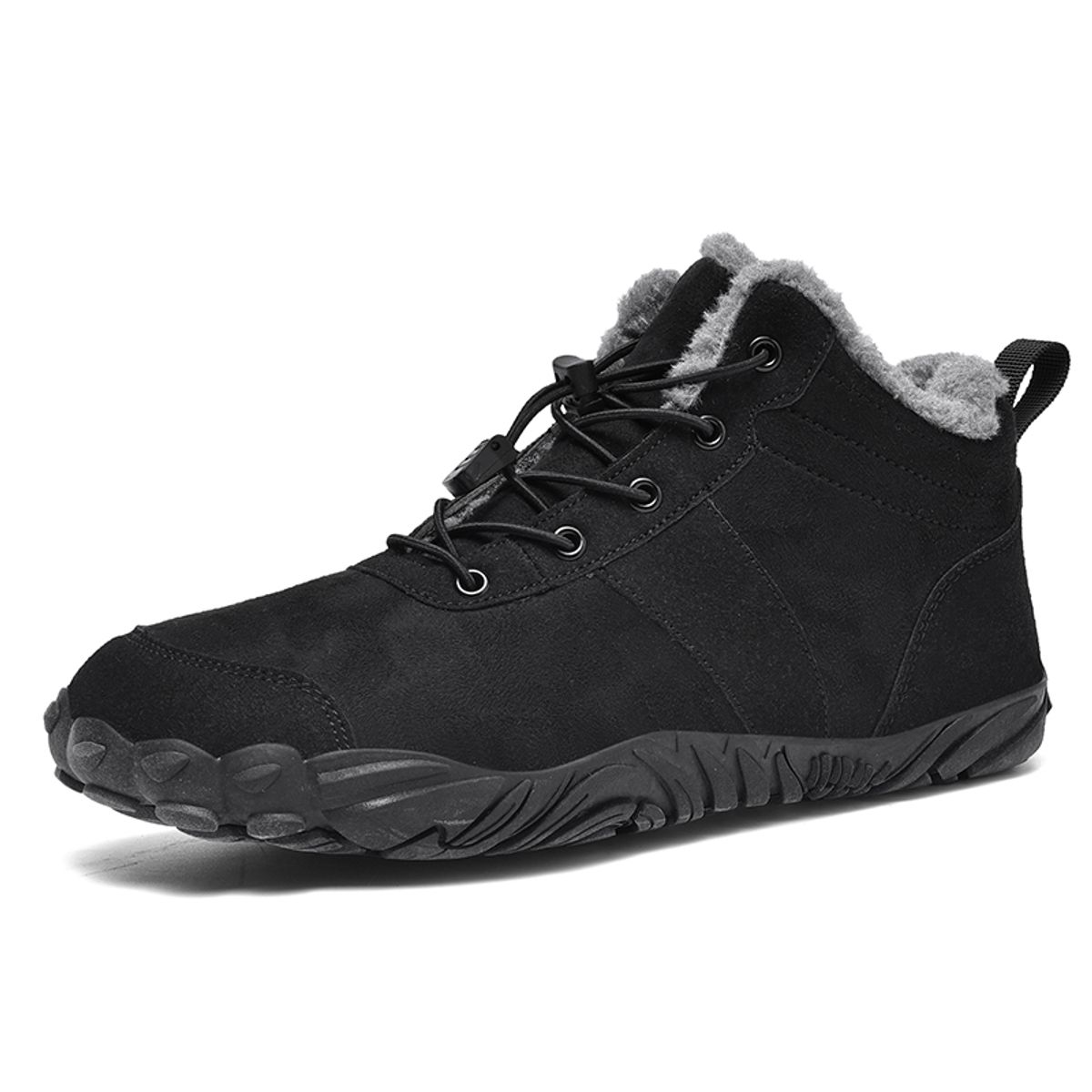 SHANDIAN - zapatillas Forrados Casual  Mujer Negro