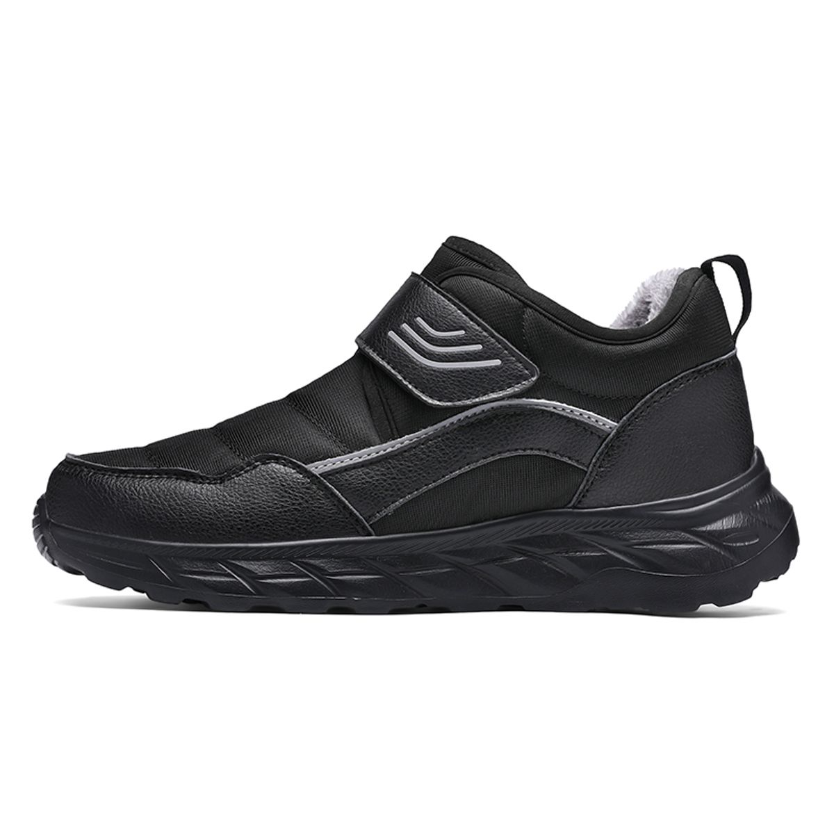 SHANDIAN - zapatillas Forrados Casual  Mujer Negro