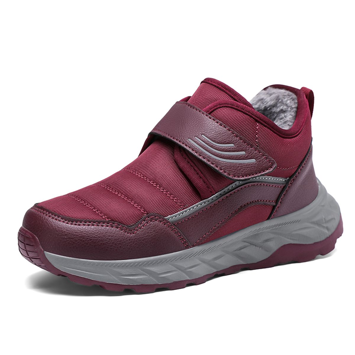 SHANDIAN - zapatillas Forrados Casual  Mujer Negro