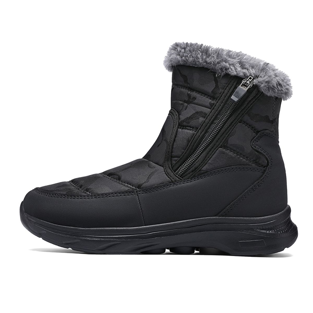 SHANDIAN - Botas Forradas Casual Mujer Negro