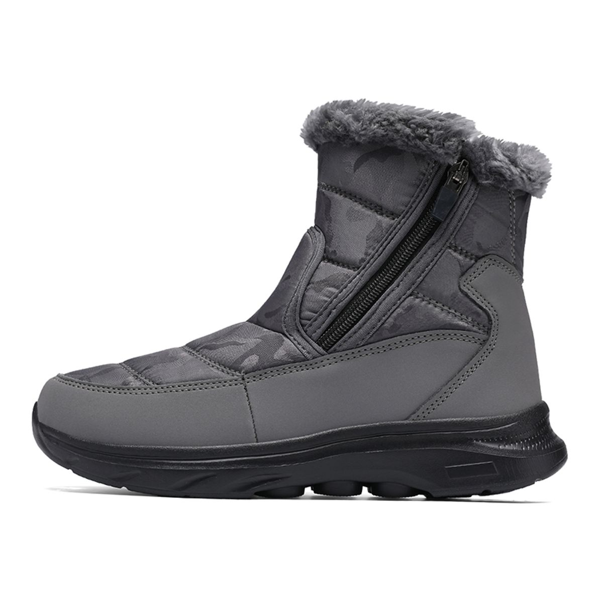 SHANDIAN - Botas Forradas Casual Mujer Negro