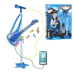 GENERICO - Juguete Guitarra con Microfono Musical Para Niños Karaoke Azul