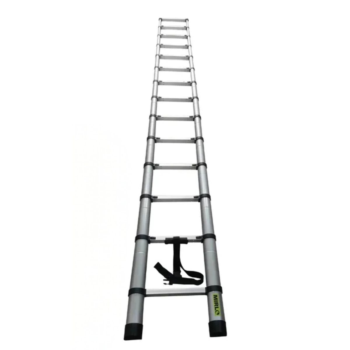 MIRLO - ESCALERA TELESCOPICA MIRLO 12 PELDAÑOS PLEGABLE 150KG 4,1M