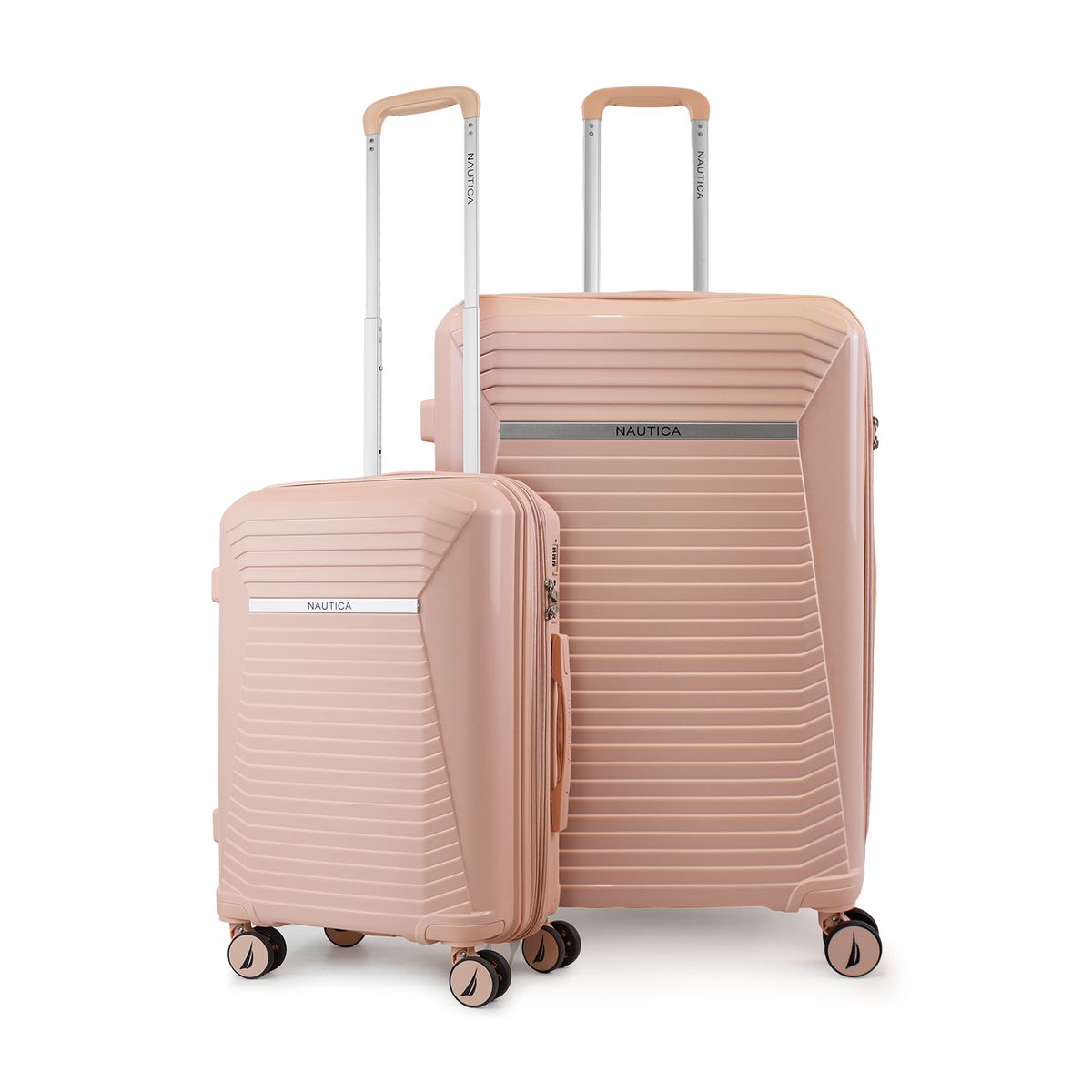 NAUTICA - Pack 2 maletas Nautica Niza cabina 10kg y grande 23kg rosado