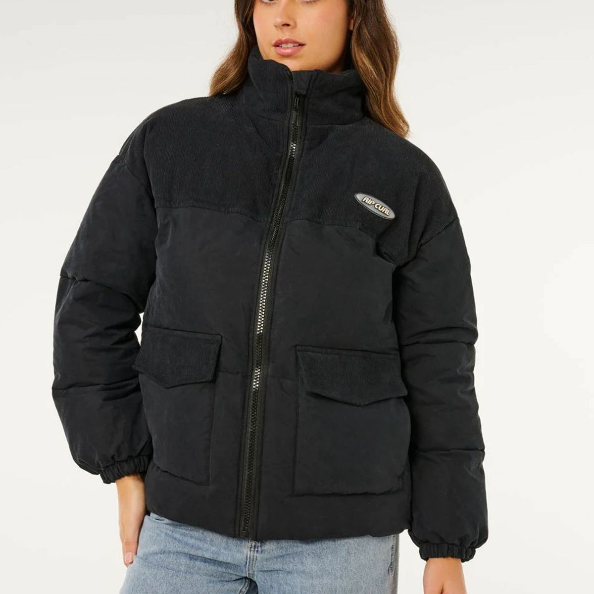 RIP CURL - Chaqueta Tide Negro Mujer Rip Curl