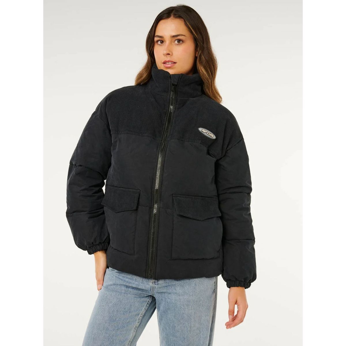 RIP CURL - Chaqueta Tide Negro Mujer Rip Curl