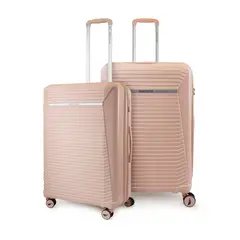 NAUTICA - Pack 2 maletas Niza mediana 20kg y grande 23kg rosado
