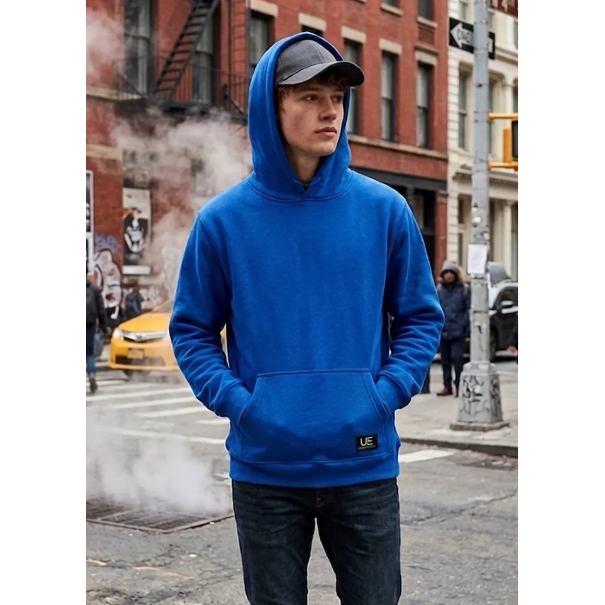 URBAN ESSENTIAL - POLERON CANGURO - HODDIE MEN COLLECTION