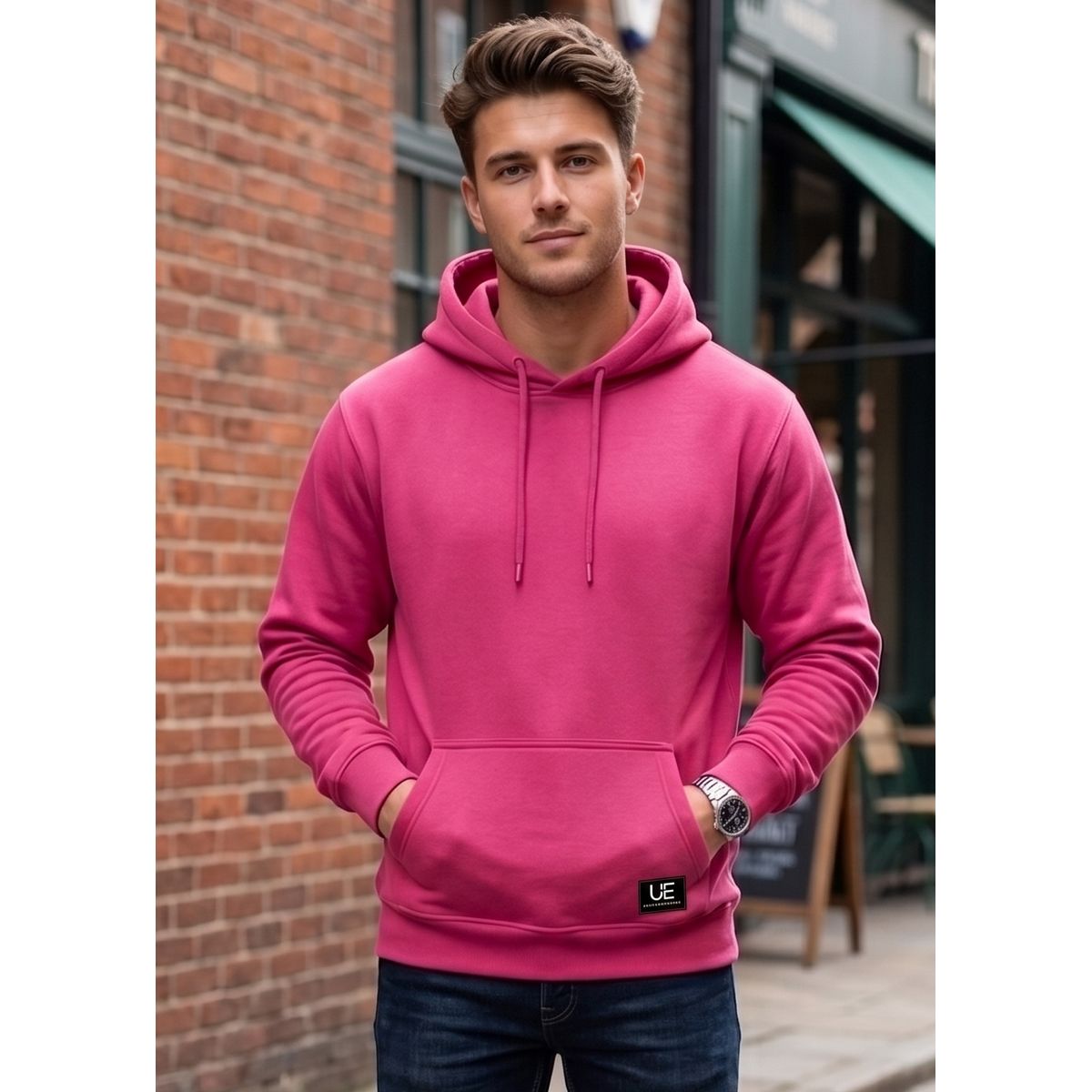 URBAN ESSENTIAL - POLERON CANGURO - HODDIE MEN COLLECTION