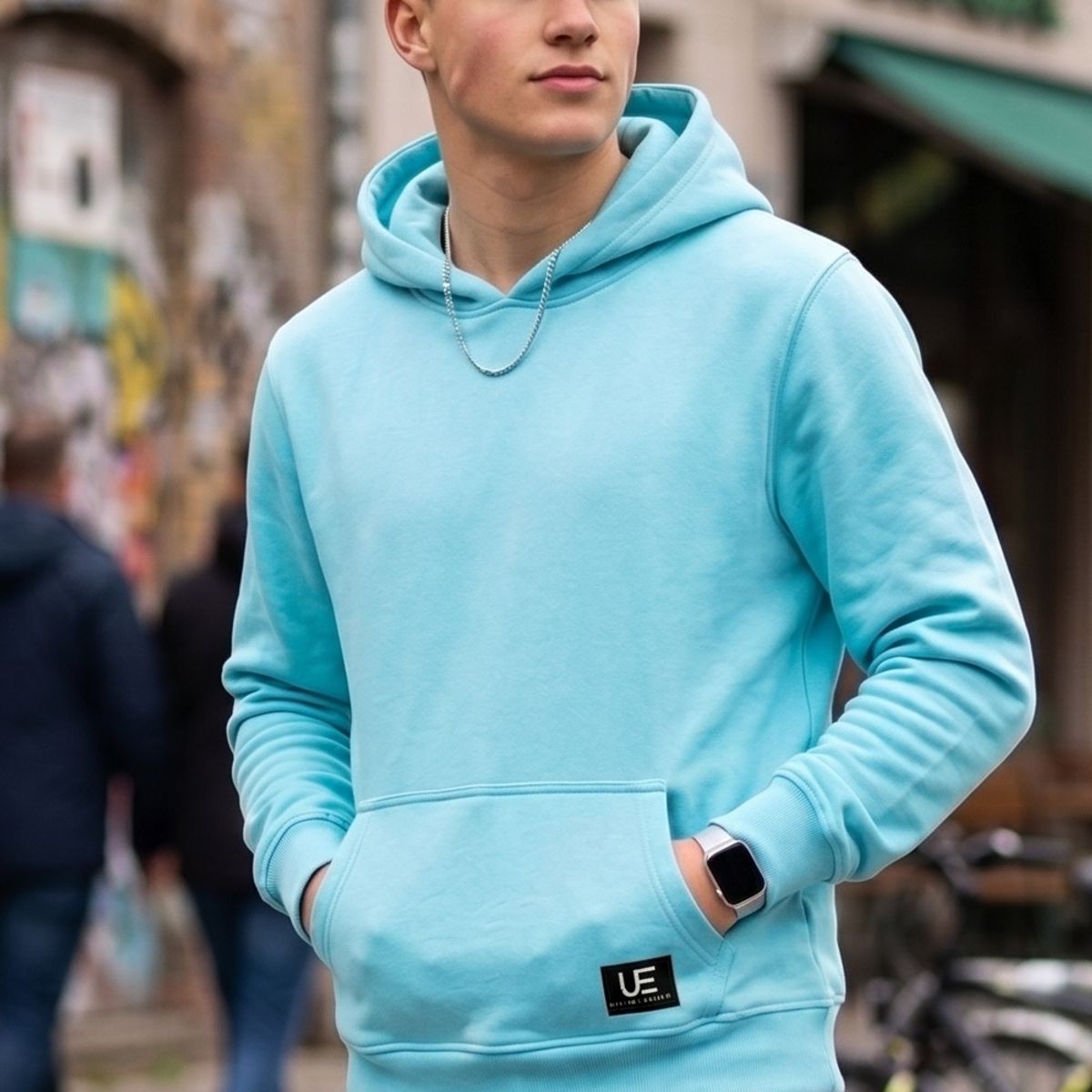 URBAN ESSENTIAL - POLERON CANGURO - HODDIE MEN COLLECTION