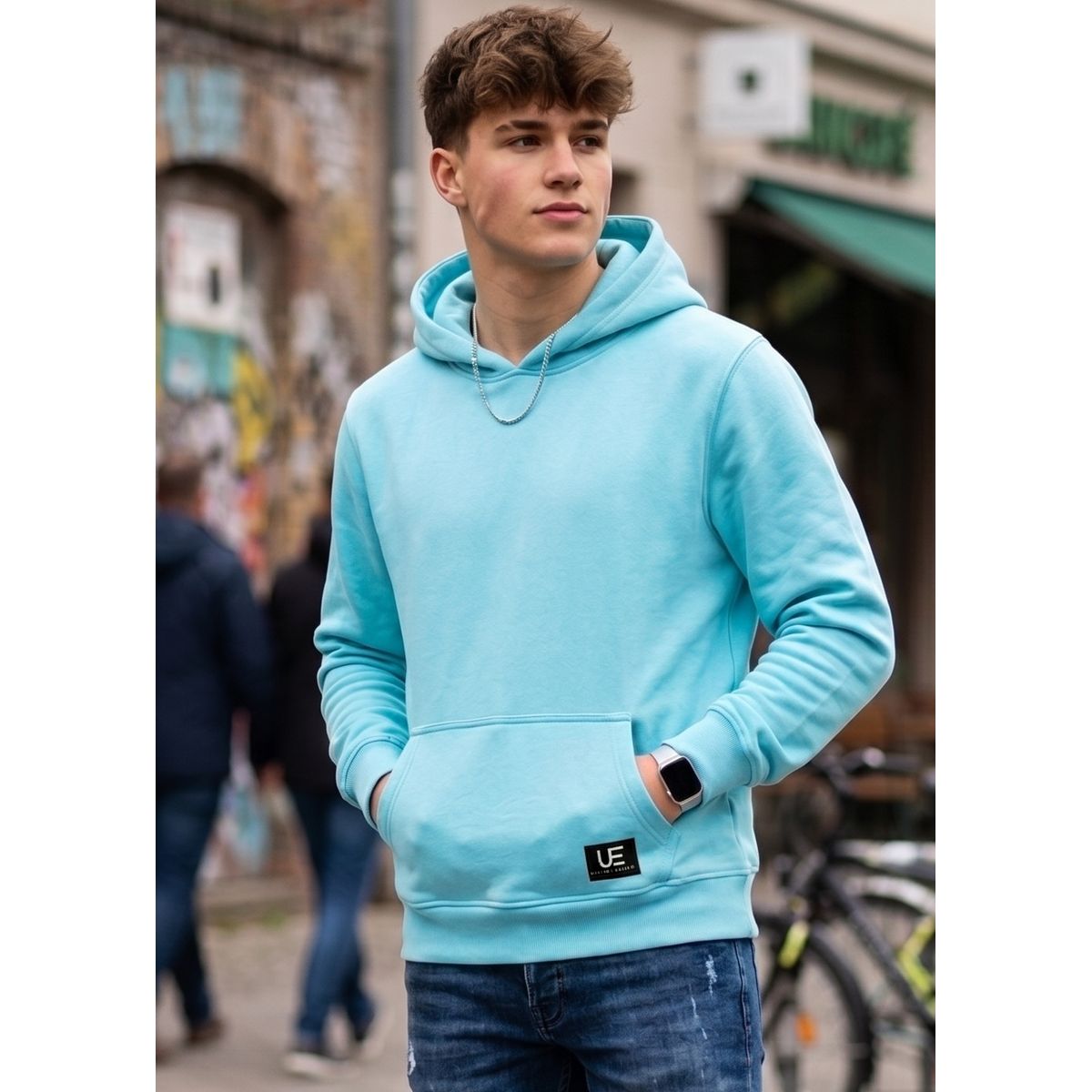 URBAN ESSENTIAL - POLERON CANGURO - HODDIE MEN COLLECTION