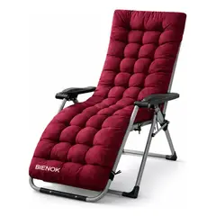GENERICO - Cojín Acolchado Para Silla Reposera Terraza Ajustable BURDEO