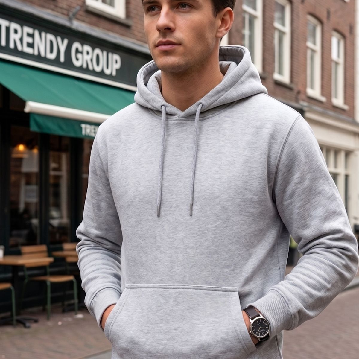 URBAN ESSENTIAL - POLERON CANGURO - HODDIE MEN COLLECTION