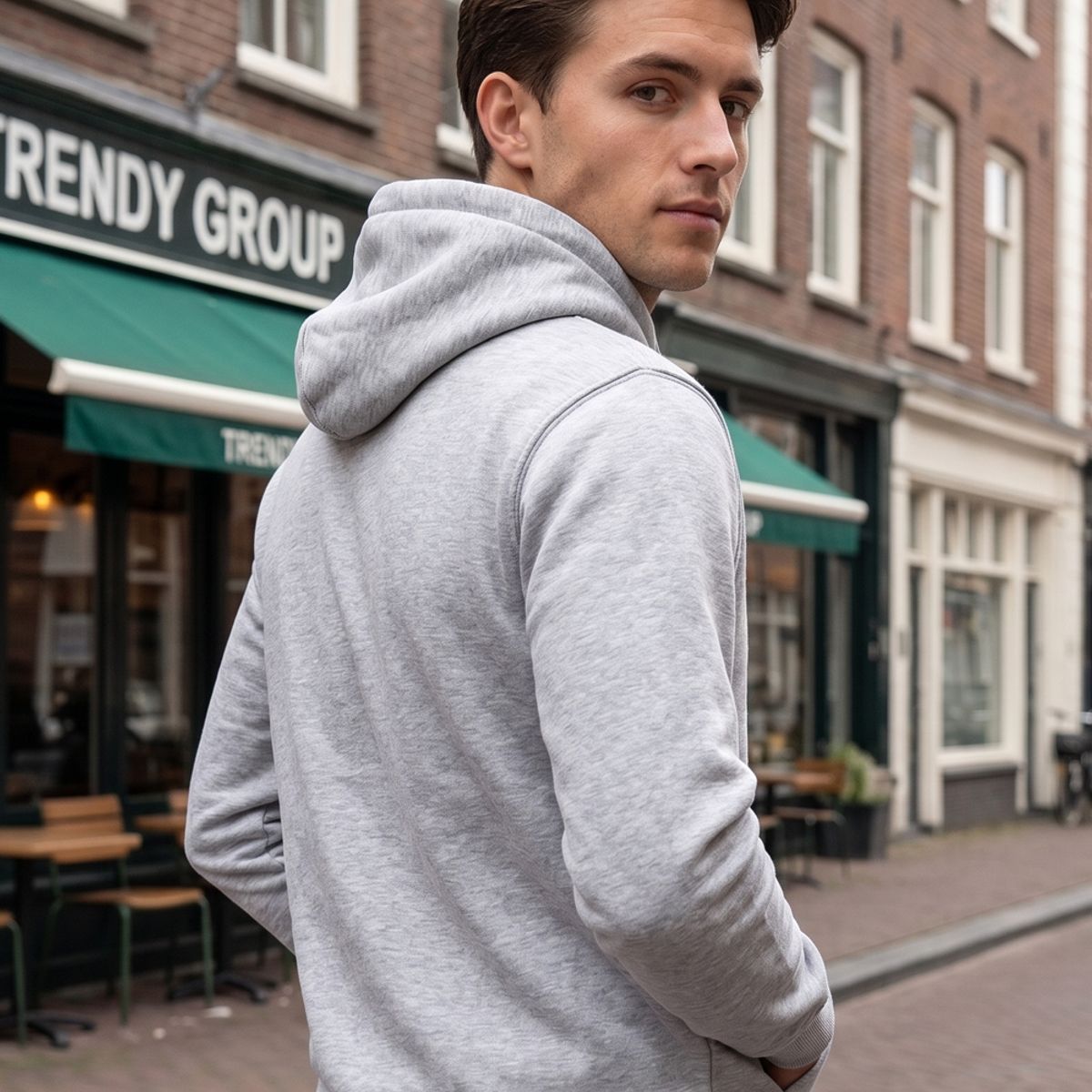 URBAN ESSENTIAL - POLERON CANGURO - HODDIE MEN COLLECTION