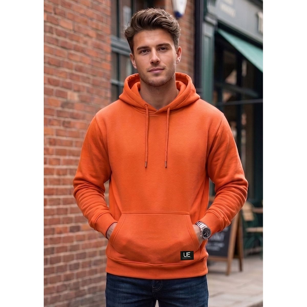 URBAN ESSENTIAL - POLERON CANGURO - HODDIE MEN COLLECTION