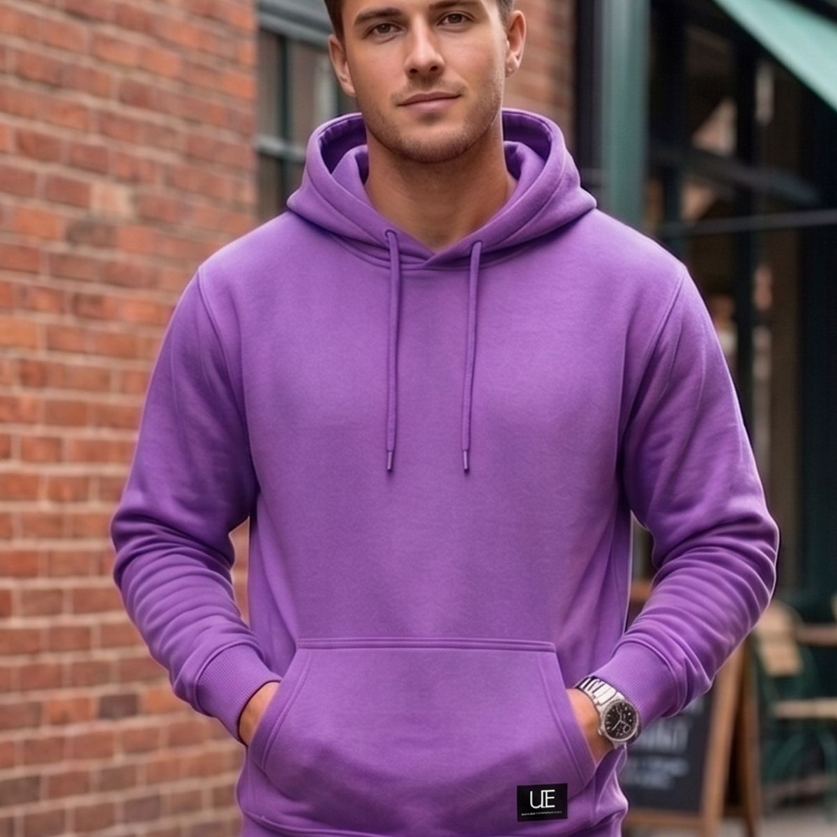 URBAN ESSENTIAL - POLERON CANGURO - HODDIE MEN COLLECTION