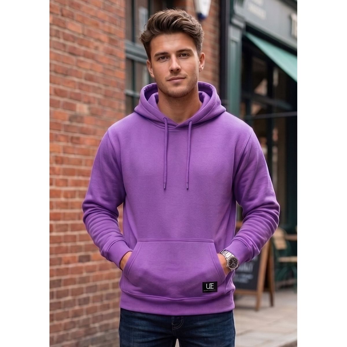 URBAN ESSENTIAL - POLERON CANGURO - HODDIE MEN COLLECTION