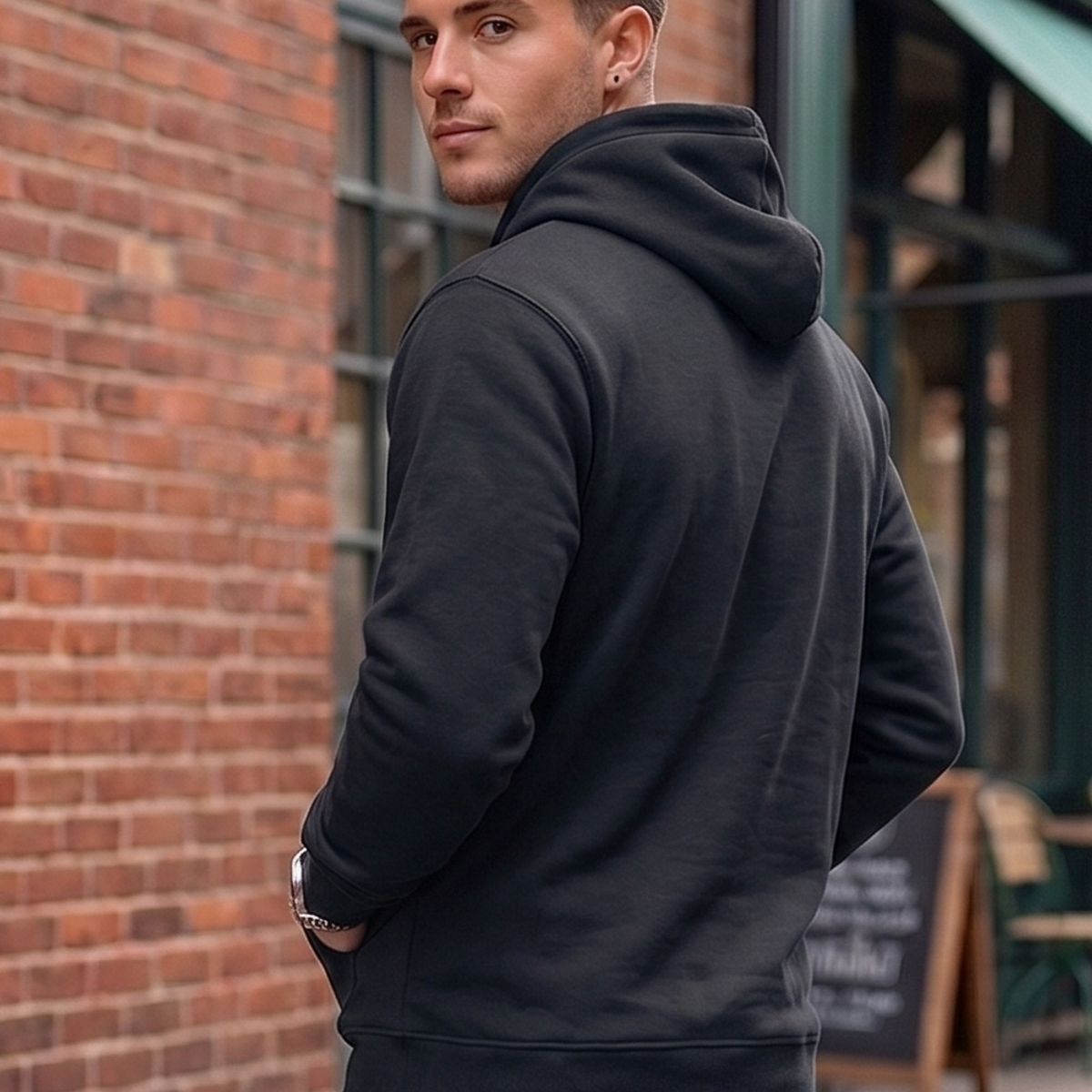 URBAN ESSENTIAL - POLERON CANGURO - HODDIE MEN COLLECTION