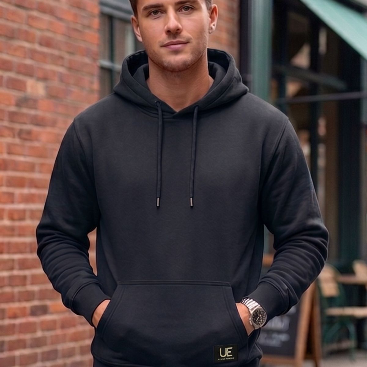 URBAN ESSENTIAL - POLERON CANGURO - HODDIE MEN COLLECTION