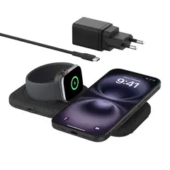 BELKIN - Base de carga 2 en 1 inalámbrica de viaje Qi2