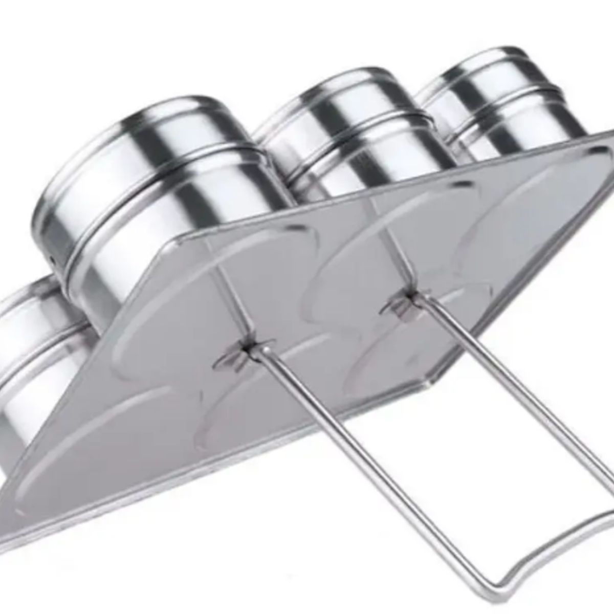 GENERICO - Organizador Condimentos Cocina 6 Piezas Frascos Especieros