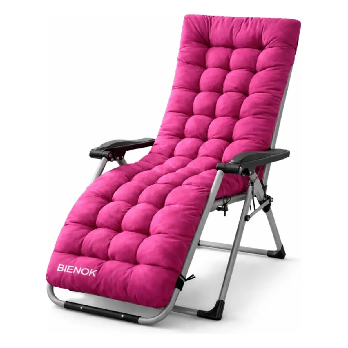 GENERICO - Cojín Acolchado Para Silla Reposera Terraza Ajustable FUCSIA