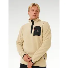 RIP CURL - Poleron Polar Austral Beige Hombre