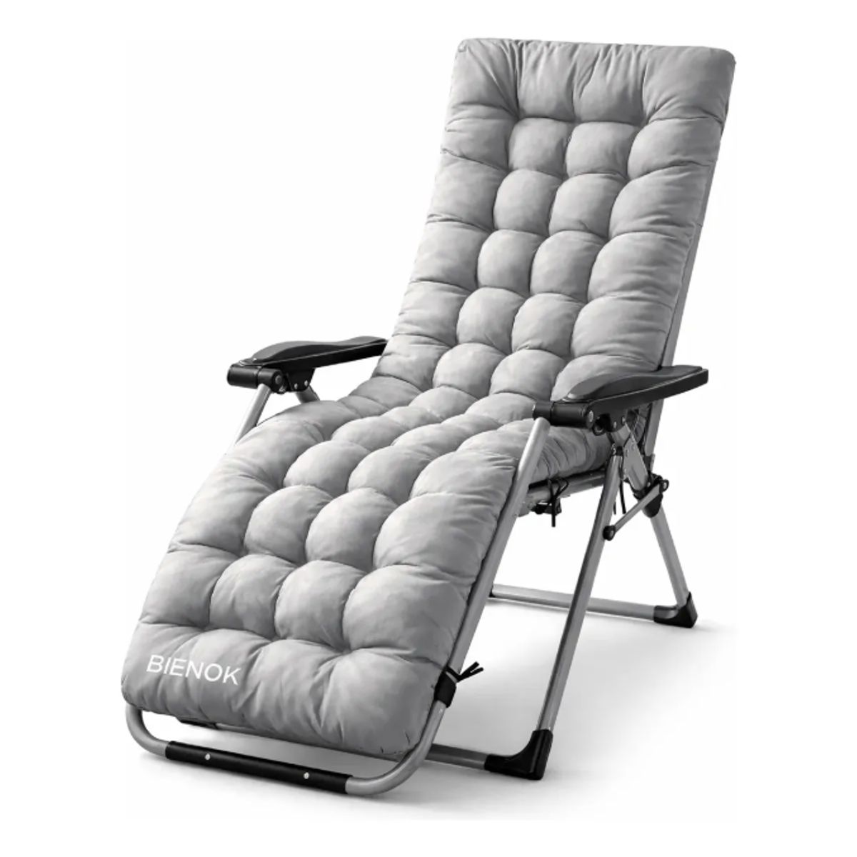 GENERICO - Cojín Acolchado Para Silla Reposera Terraza Ajustable GRIS