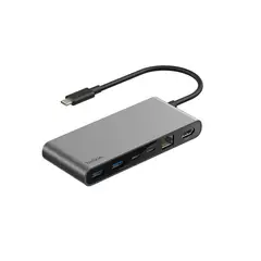 BELKIN - Hub USB-C de 8 puertos gris espacial