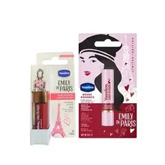 VASELINE - Línea Emily In Paris Pack Tinted Lip Oil Gloss + Tinted Lip Balm - Variedades