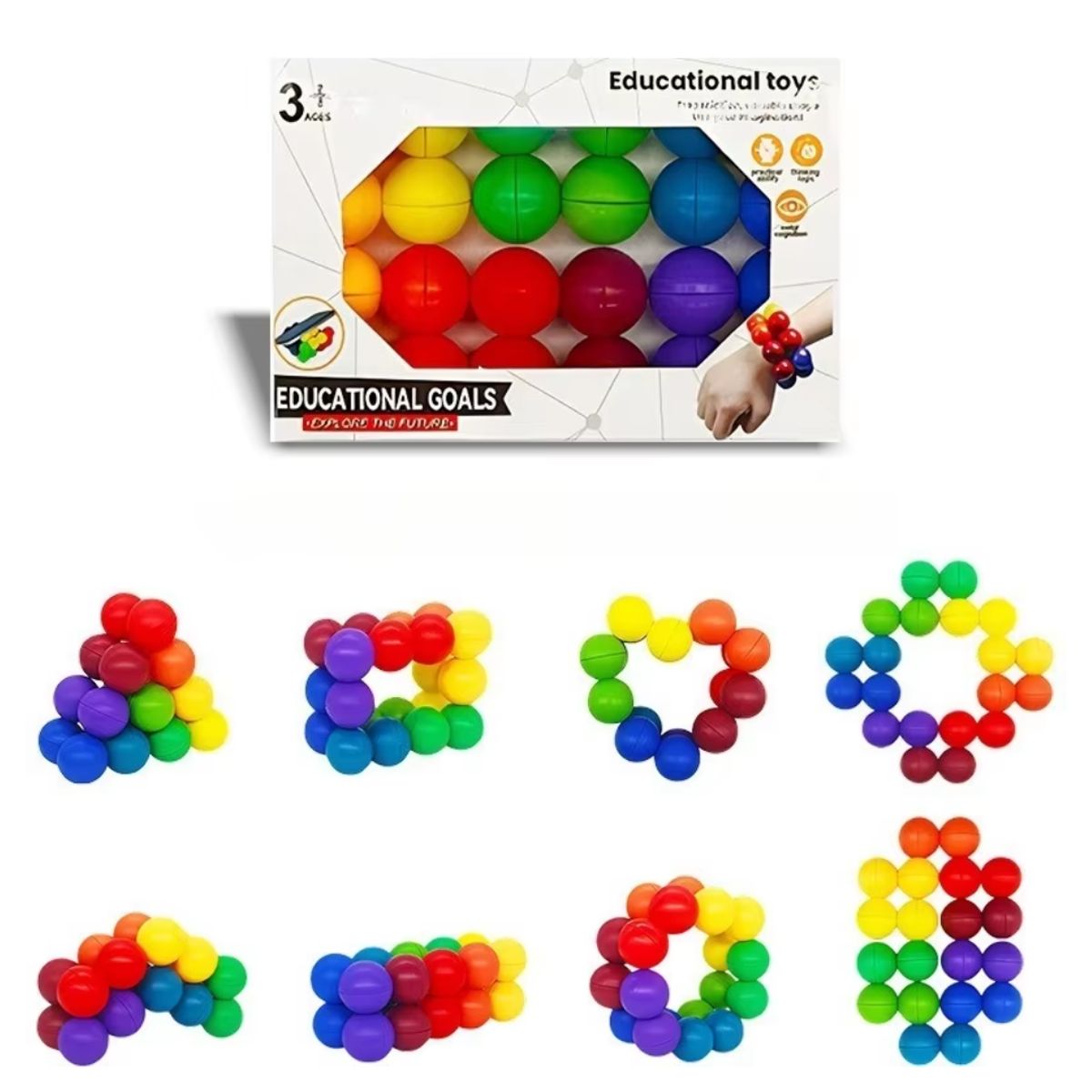 OEM - PUZZLE DE BOLITAS SENSORIALES MAGNETICAS