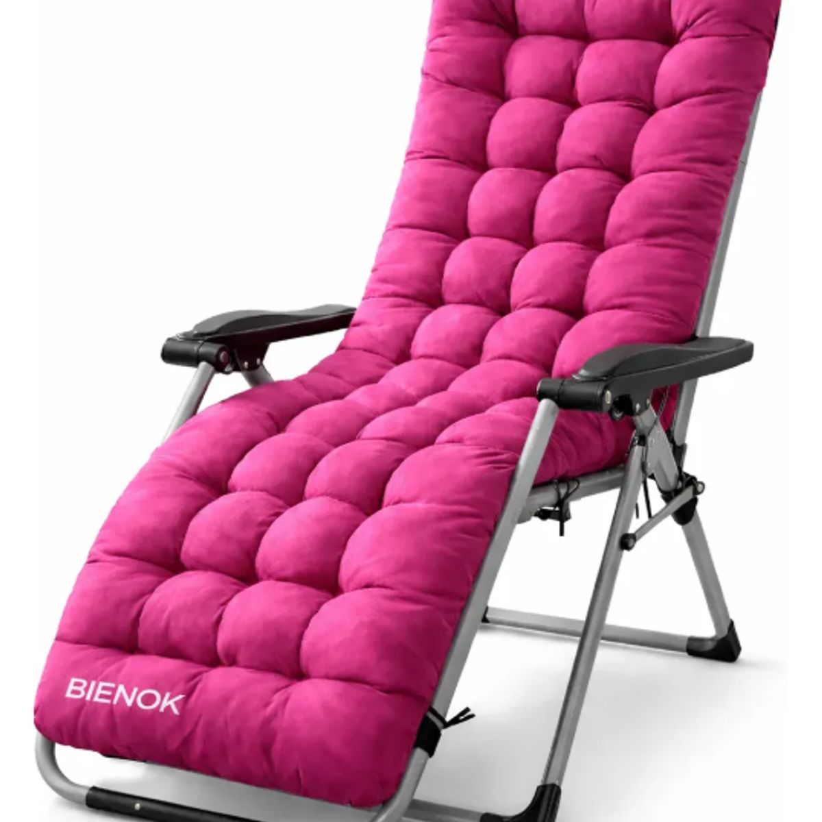 GENERICO - Cojín Acolchado Para Silla Reposera Terraza Ajustable FUCSIA