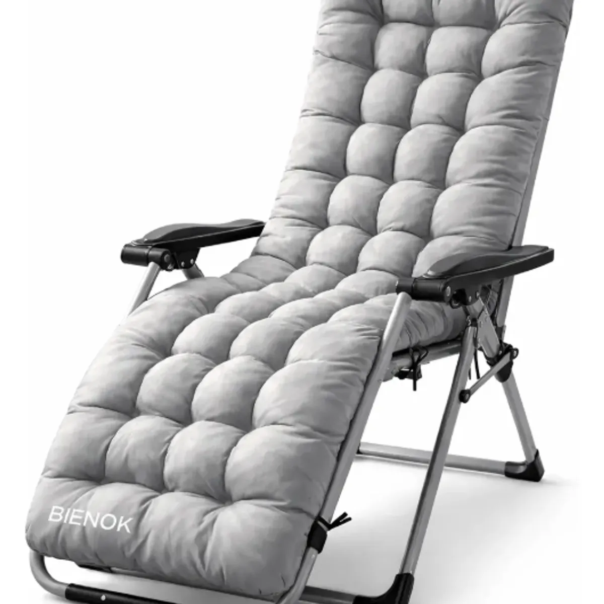 GENERICO - Cojín Acolchado Para Silla Reposera Terraza Ajustable GRIS