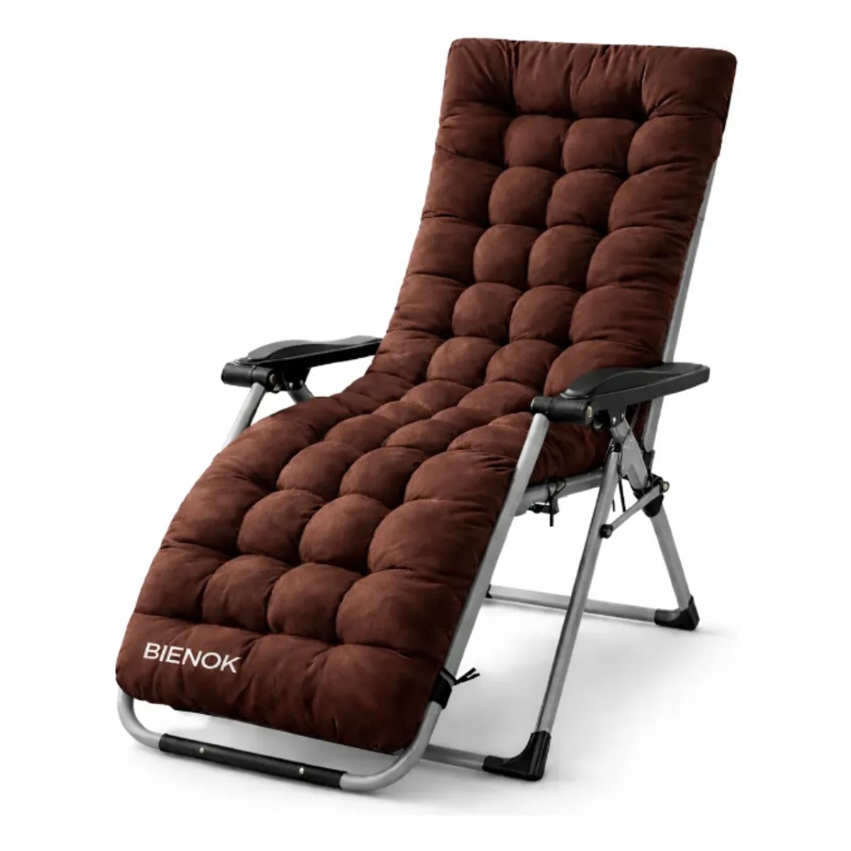 GENERICO - Cojín Acolchado Para Silla Reposera Terraza Ajustable MARRÓN