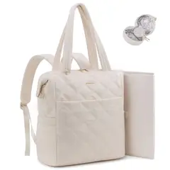 SENSIBLUE - Bolso Maternal Victoria Acolchado 2 en 1 con Mudador