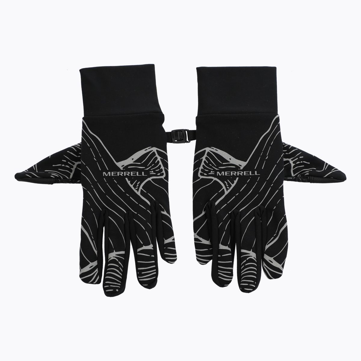 MERRELL - Guantes Unisex Reflective Full Pri Negro MERRELL
