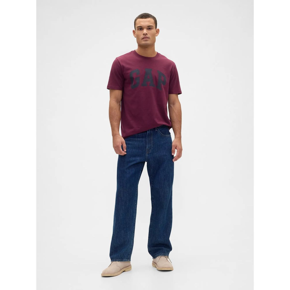 GAP - Polera Hombre Gap Manga Corta Poleras Rojo