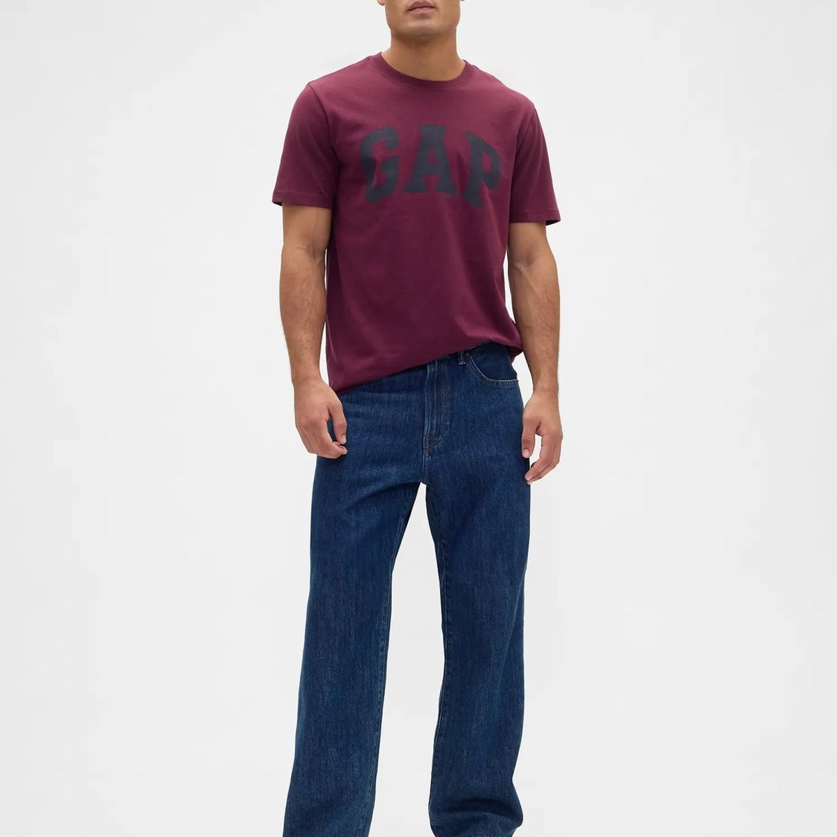GAP - Polera Hombre Gap Manga Corta Poleras Rojo